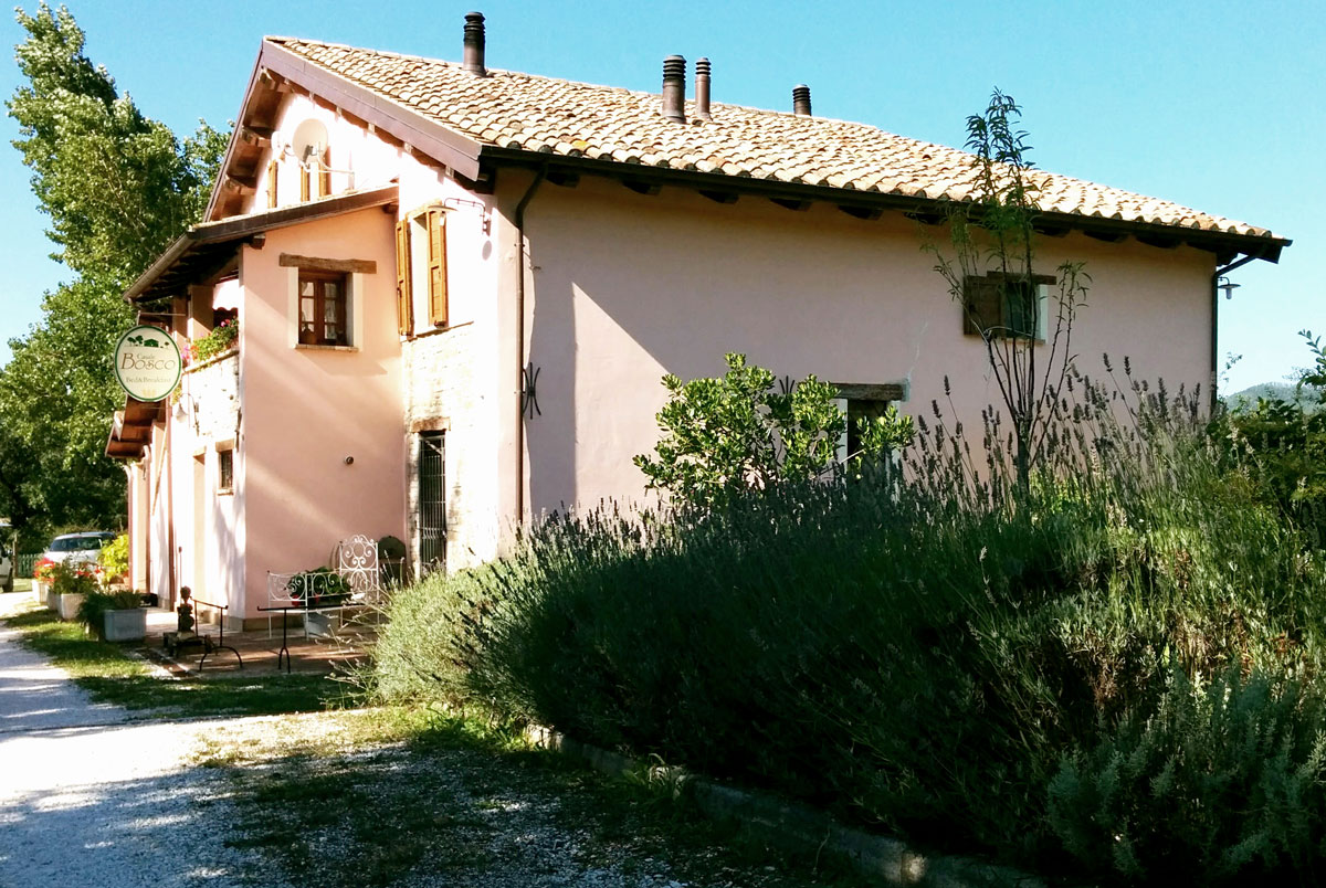 The garden of the guesthouse Casale Bosco